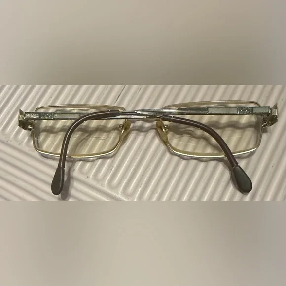 Silver Rectangular Glasses - Picture 2 of 3
